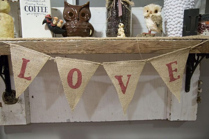 all you need is love amp burlap, crafts, seasonal holiday decor, valentines day ideas, Love Burlap Banner