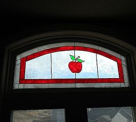 Faux Stained Glass to Cover a Problem Window Hometalk