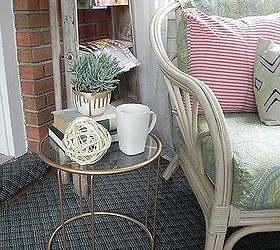 diy sunroom makeover, home decor, painted furniture, Thrifted and painted side table