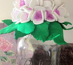 mason jar foam flowers decorative tops, crafts, mason jars, repurposing upcycling