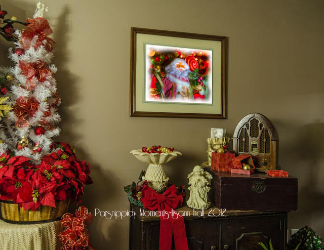 christmas decorating on a budget, christmas decorations, seasonal holiday decor, My front room bowls of ornaments print created by Mr H lots of red and gold