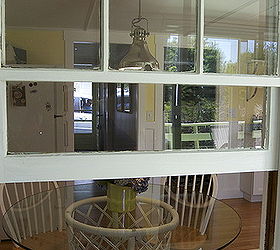 cottage revival, home decor, I kept the interior exterior porch windows for some interest