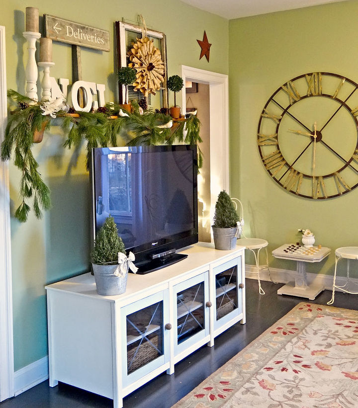 entertainment unit redo before and after, home decor, painted furniture