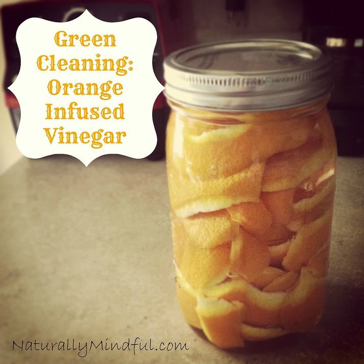 orange infused vinegar, cleaning tips