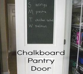 chalkboard pantry door, chalkboard paint, closet, doors, painting