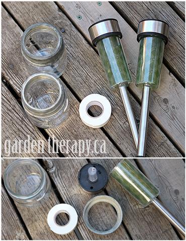 mason jar solar lights, crafts, mason jars, outdoor living