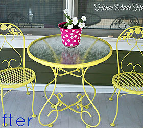 refurbish your patio furniture, painted furniture