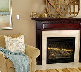 what color should i paint our fireplace surround, Here s what our mantel looks like now