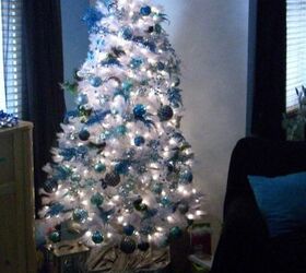 my blue and silver christmas 2012, seasonal holiday d cor, Oh Christmas tree Oh Christmas tree