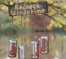 redneck wind chimes, crafts, gardening, repurposing upcycling