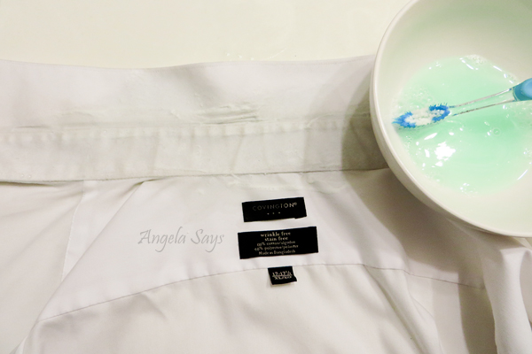 how to easily remove a shirt collar stain, cleaning tips