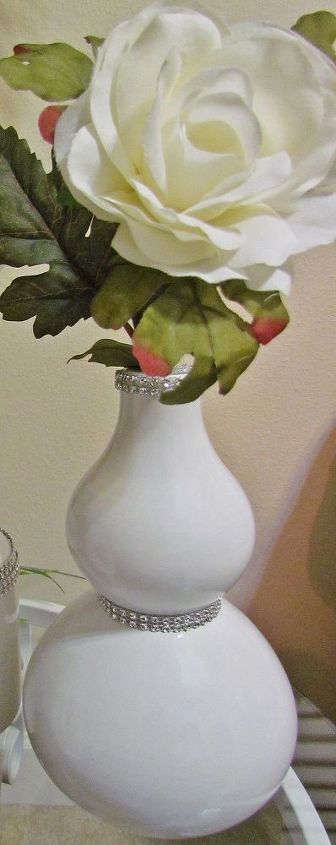 lamp made vase 4 of 5 white and silver d cor accents, crafts, repurposing upcycling