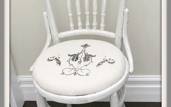 Stencilled Dropcloth Chair