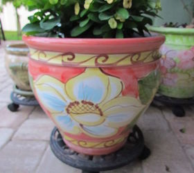 pots of gold, flowers, gardening, perennials, Added perennials to pretty pot