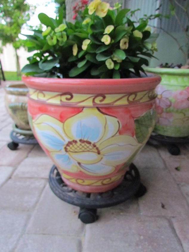 pots of gold, flowers, gardening, perennials, Added perennials to pretty pot