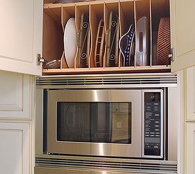 project case study kitchen renovation from 80 s to now, doors, home improvement, kitchen design, kitchen island, Most efficient use of space for long narrow equipment such as trays cookie sheets These dividers allow great organization for a variety of equipment All within easy reach 2013 Photography by JSPhotoFX