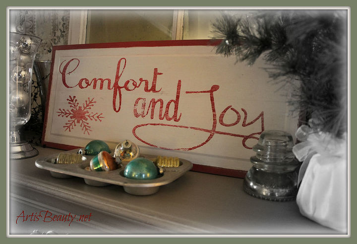 come see how i used old parts of an exterior door to make this christmas comfort and, christmas decorations, doors, repurposing upcycling, seasonal holiday decor