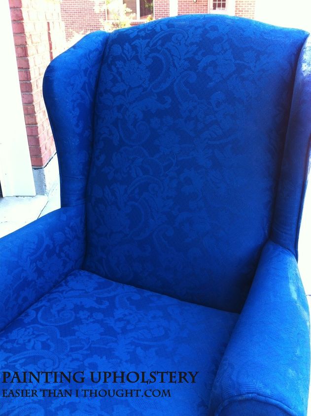 painting an upholstered chair, painted furniture, After