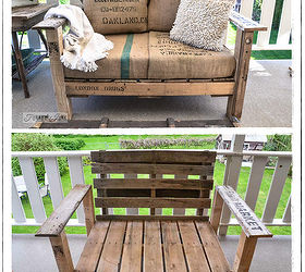funky junk s top junk for 2013, home decor, outdoor furniture, painted furniture, pallet, repurposing upcycling, Two pallets and 2 hours later I had an outdo