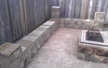 Reuseing Cinder blocks to make a fire pit