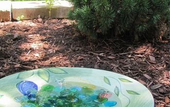 How to Make a Birdbath from a Large Salad Plate