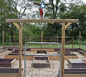 raised garden beds made from salvaged wood, diy, gardening, raised garden beds, repurposing upcycling, woodworking projects, Our Gate Entrance to the Garden