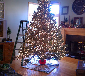 glowing christmas tree decorating ideas and how to guide, seasonal holiday d cor, There are 4 700 clear mini lights