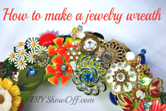 a collection becomes a display how to make a jewelry brooch wreath, crafts, home decor, wreaths