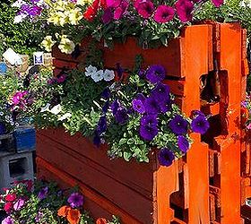 make a upright garden to show off plants paint and cut some pallets you have a, gardening, painting