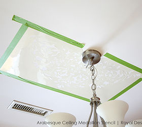 How To Stencil A Professional Looking Ceiling Detail Hometalk