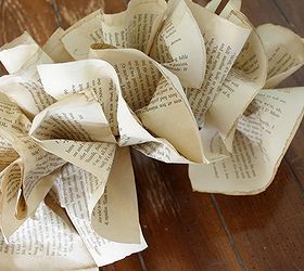 quick cheap decorating book page garland, crafts, ruffled book pages