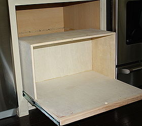 making a kitchen cabinet more functional, kitchen cabinets, shelving ideas, Built this box thingy