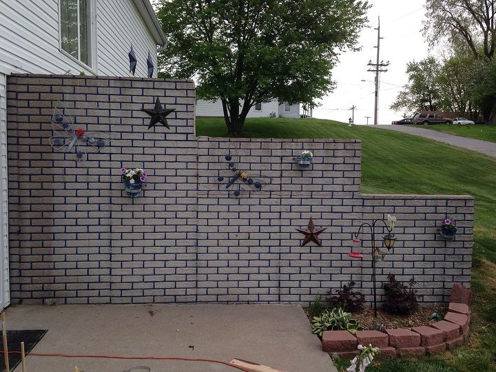 Plain ugly foundation retaining wall Hometalk Plain ugly foundation retaining wall Hometalk