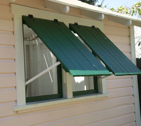 8 x10 potting shed pool equipment cover, Batten shutters over screens allow for air flow
