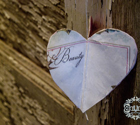 delicate 3 d heart garland, crafts, seasonal holiday decor, This is a delicate and sweet garland that would look good hanging completely vertical laying down horizontal or on a package