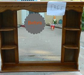 turn an ugly headboard into a lovely bookcase, painted furniture, repurposing upcycling