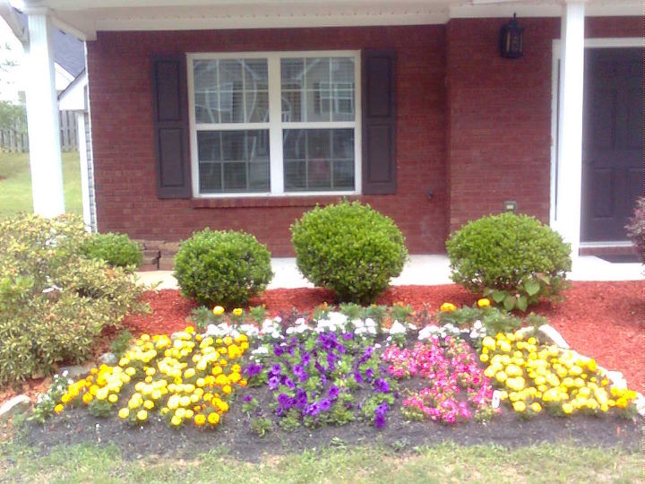 can a red front door work with this color brick, My front porch