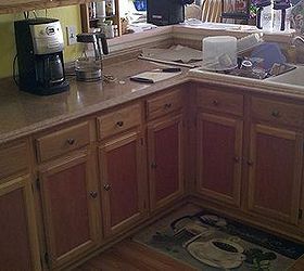 picture frame kitchen cabinets and tile breakfast bar, home decor, kitchen cabinets, kitchen design, The lower cabinets