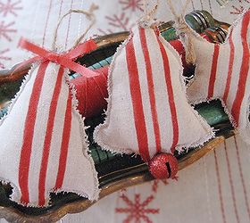 diy grain sack ornaments, christmas decorations, crafts, seasonal holiday decor, Easy to make ornaments created from handmade grain sack