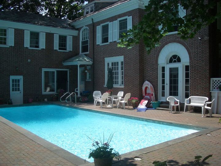 pool location too close for comfort with trd, hydrangea, landscape, outdoor living, pool designs, Before picture