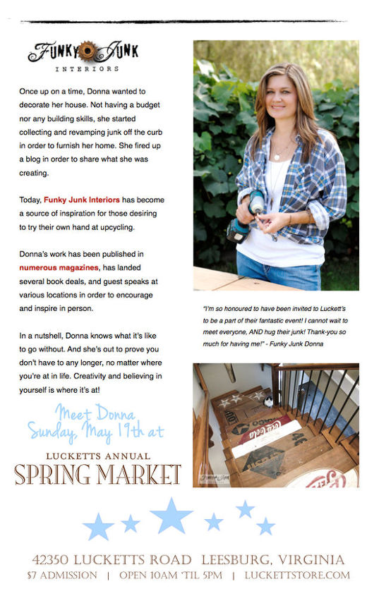 Hometalk Gets Funky Junked At Lucketts Hometalk