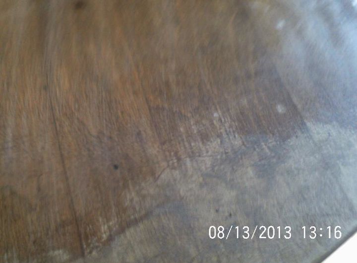 my 1st refinishing job on tell city kitchen table, painted furniture, Before