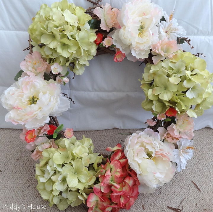diy spring wreath, crafts, seasonal holiday decor, wreaths