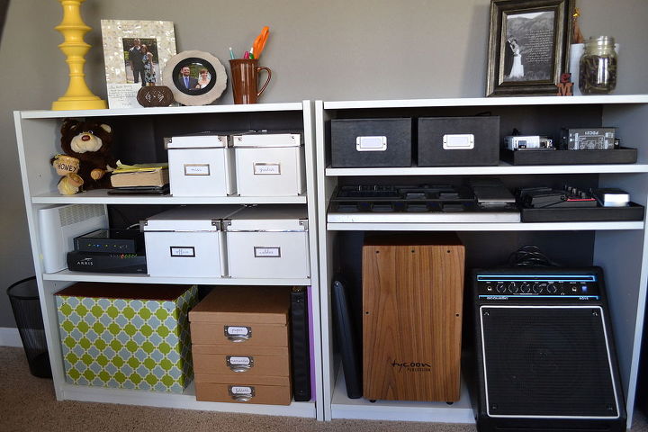 office music room reveal, craft rooms, home decor, home office