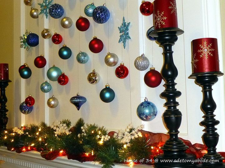 magical christmas mantel idea, christmas decorations, seasonal holiday decor