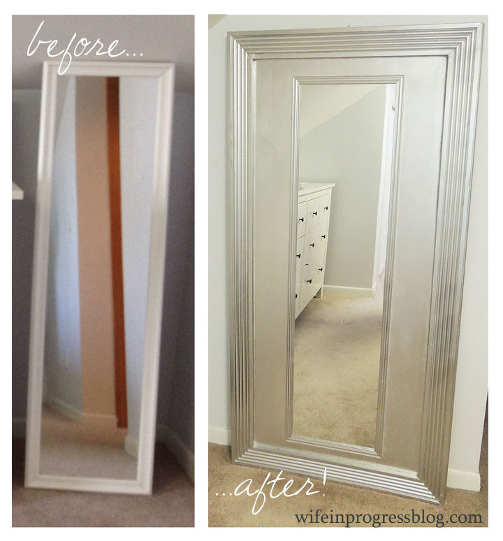 diy floor mirror, bedroom ideas, home decor, repurposing upcycling, 5 mirror to beautiful floor mirror