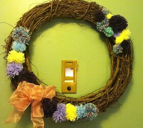 spring wreath, crafts, seasonal holiday decor, wreaths, Sara Style