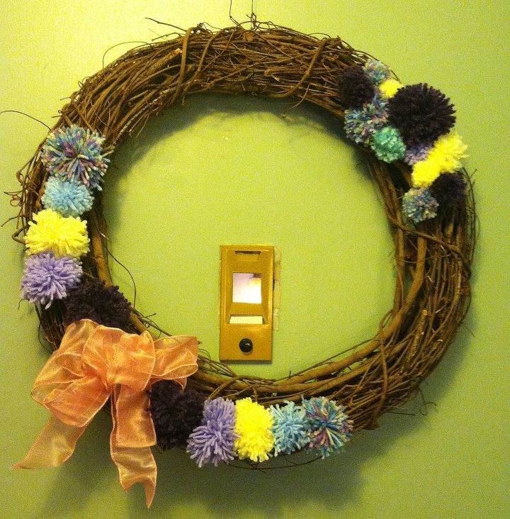 spring wreath, crafts, seasonal holiday decor, wreaths, Sara Style