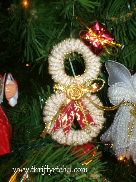 ornamento de boneco de neve com anel de cortina, Ornamento de boneco de neve com an is de cortina