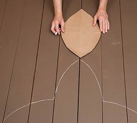 how to paint a design on your porch floor, Center the small template directly above the large one and outline it working along the length of the floorboards RELATED Think you d prefer a more colorful design See here